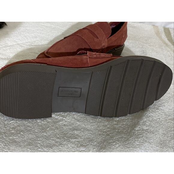 Anne Klein Akelia Suede Penny Loafers Flats Womens 9 New Slip Ons - Picture 5 of 7